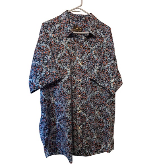 French Crown Button Up Shirt Short Sleeve Size 48 - Picture 1 of 8